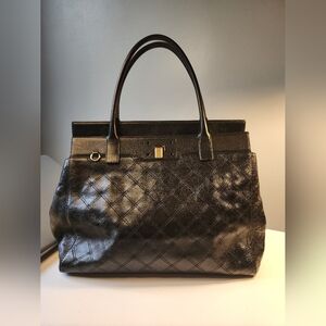Marc Jacobs BUDDY Quilted Satchel Bag Black $1295+ Made in Italy